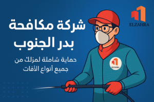 شركة مكافحة حشرات ببدر الجنوب تقدم خدمة رش احترافية بواسطة فني مدرب يستخدم معدات حديثة ومبيدات آمنة للقضاء على جميع أنواع الحشرات وضمان بيئة نظيفة وصحية.